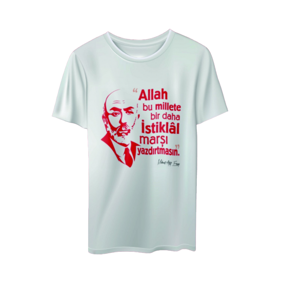 12 Mart temalı istiklal Marşı tişörtleri